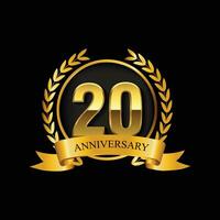 logo du 20 anniversaire vecteur