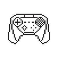 vidéo Jeu manette illustration manette de jeu signe pixel art style vecteur