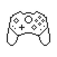 vidéo Jeu manette illustration manette de jeu signe pixel art style vecteur