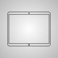 tablette PC icône vecteur illustration