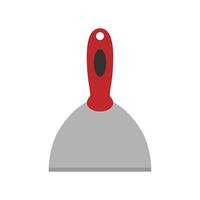 mastic couteau outil vecteur plat illustration