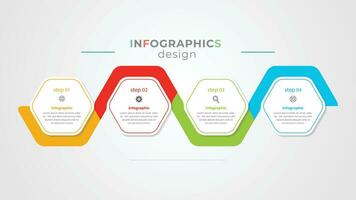 pas infographie modèle conception vecteur