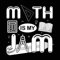 math T-shirt conception vecteur