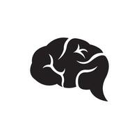 cerveau logo icône conception vecteur illustration