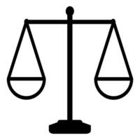 Balance de Justice icône conception vecteur