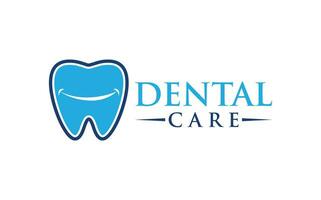 dentaire se soucier vecteur logo conception. dentiste logo