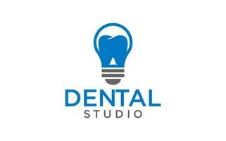 dentaire studio vecteur logo conception. dentiste