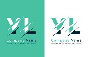 yl lettre logo conception modèle. vecteur logo illustration
