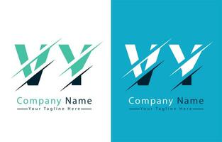 vy lettre logo conception modèle. vecteur logo illustration