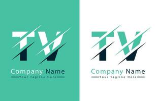 la télé lettre logo vecteur conception concept éléments