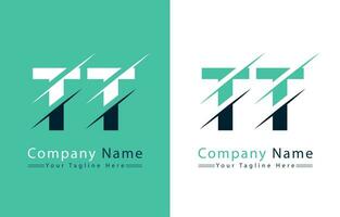 tt lettre logo conception concept. vecteur logo illustration