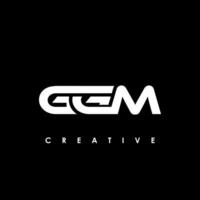 gm lettre initiale logo conception modèle vecteur illustration