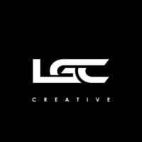 lgc lettre initiale logo conception modèle vecteur illustration