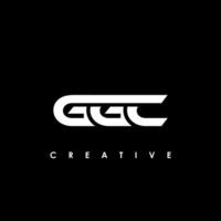 ggc lettre initiale logo conception modèle vecteur illustration