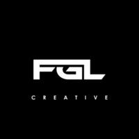 fgl lettre initiale logo conception modèle vecteur illustration