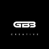 gbb lettre initiale logo conception modèle vecteur illustration