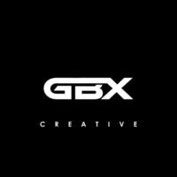 gbx lettre initiale logo conception modèle vecteur illustration