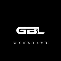 gbl lettre initiale logo conception modèle vecteur illustration