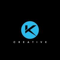 k lettre initiale logo conception modèle vecteur illustration