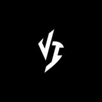 vi monogramme logo esport ou jeu initiale concept vecteur