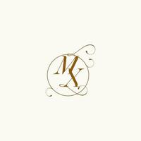 mx mariage monogramme initiale dans parfait détails vecteur