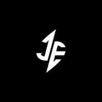 je monogramme logo esport ou jeu initiale concept vecteur