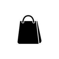 modèle vectoriel de conception d'icône de sac à provisions