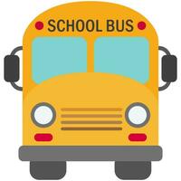 école autobus avec dessin animé style isolé sur blanc Contexte. vecteur
