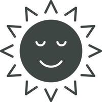 Soleil avec visage icône vecteur image. adapté pour mobile applications, la toile applications et impression médias.