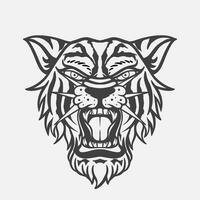 illustration de une tigre ou sauvage animal pour une affaires marque logo, passe-temps, club, ou autocollant et T-shirt conception vecteur