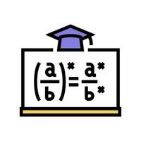 math classe primaire école Couleur icône vecteur illustration