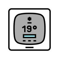 intelligent thermostat Couleur icône vecteur illustration