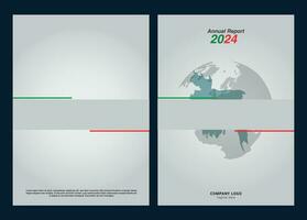 annuel rapport couverture conception templete vecteur