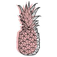 ananas. vecteur icône, moderne style, logo pour beauté sphère. contemporain art
