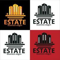 réel Etat logo, maison logo, réel Etat logo conception, réel Etat logo conception et signe, réel biens conception modèle, et illustration vecteur art.