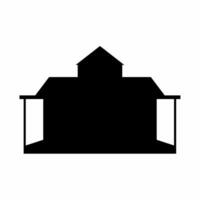 ferme silhouette vecteur. rural maison silhouette pouvez être utilisé comme icône, symbole ou signe. maison icône vecteur pour conception de cultiver, village ou campagne