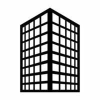 ville bâtiment silhouette vecteur. bâtiment silhouette pouvez être utilisé comme icône, symbole ou signe. bâtiment icône vecteur pour conception de ville, ville ou appartement