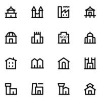 logement et industriel bâtiment icône vecteur