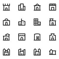 logement et industriel bâtiment icône vecteur