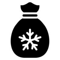 icône de glyphe de sac d'argent vecteur