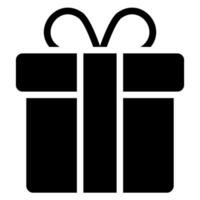 icône de glyphe de cadeau vecteur