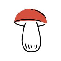 mignonne champignon illustration. griffonnage vecteur illustration. logo et symbole