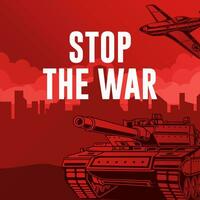 vecteur illustration Arrêtez le guerre. non guerre concept illustration Contexte. vecteur eps dix