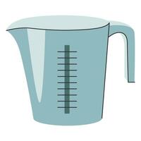 vecteur image de une cuisine mesure tasse pour liquides et masse des produits. cuisine articles