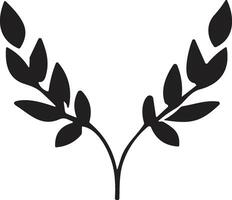 fleur ou feuille logo dans une minimaliste style pour décoration vecteur