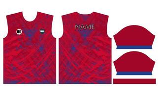 football Jersey conception pour sublimation ou Football criquet Jersey conception vecteur