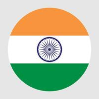 Indien drapeau bannière, icône, symbole. vecteur