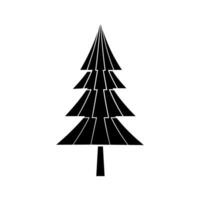 Noël arbre vecteur icône. Nouveau année illustration signe. hiver symbole.