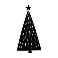 Noël arbre vecteur icône. Nouveau année illustration signe. hiver symbole.
