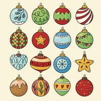 des balles décor dans Noël et content Nouveau année concept, coloré boule, Noël Balle élément vecteur